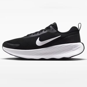 Nike Men's Black and White Running Sneakers - Cushioned Trainer